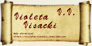Violeta Višacki vizit kartica